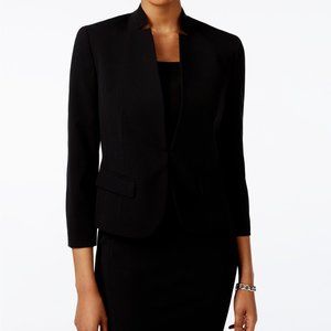 Nine West Black Open Front Blazer